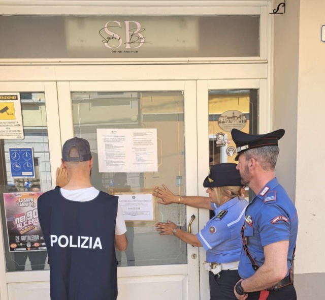 Gottolengo: disposta la chiusura del locale, ritenuto ritrovo di spacciatori e consumatori di droga