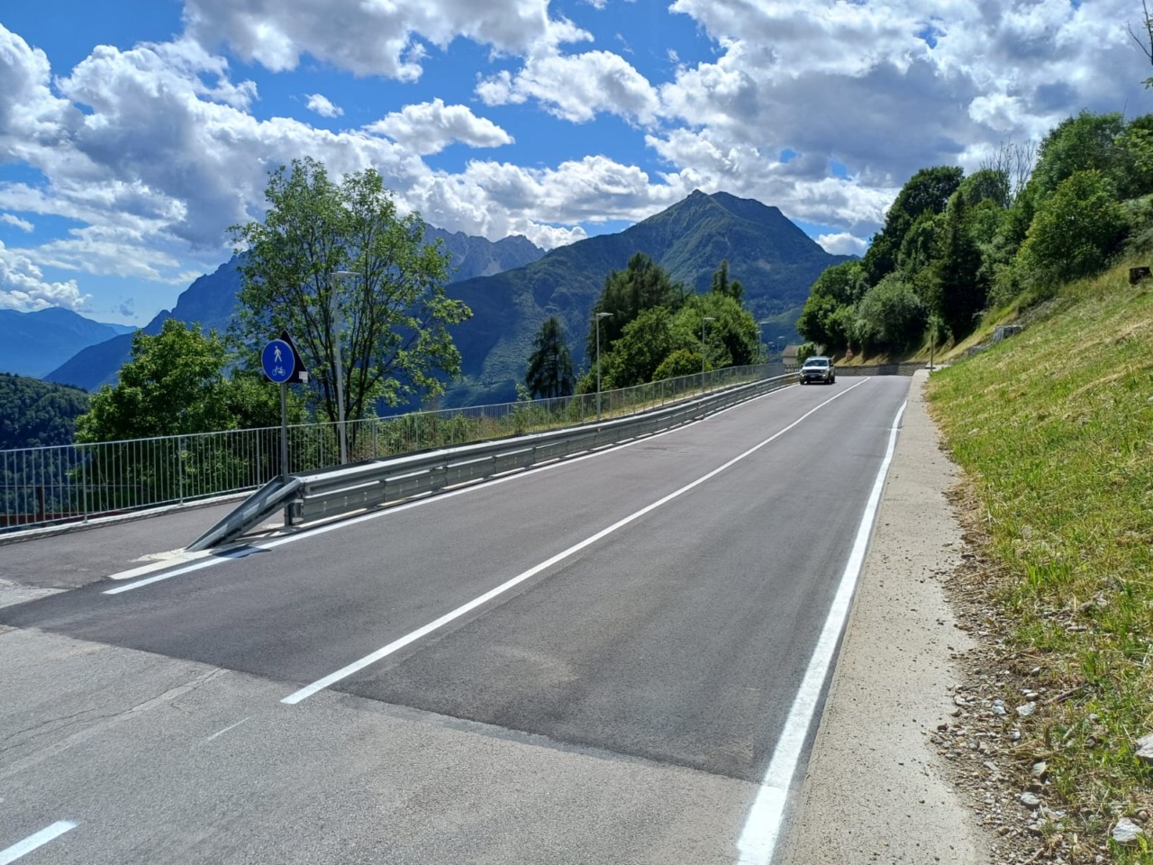 SP 6 Cedegolo-Cevo-Saviore dell’Adamello: lavori conclusi, terminata anche la pista ciclabile