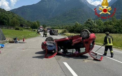 Sonico: incidente sulla SS42, chiusa al traffico