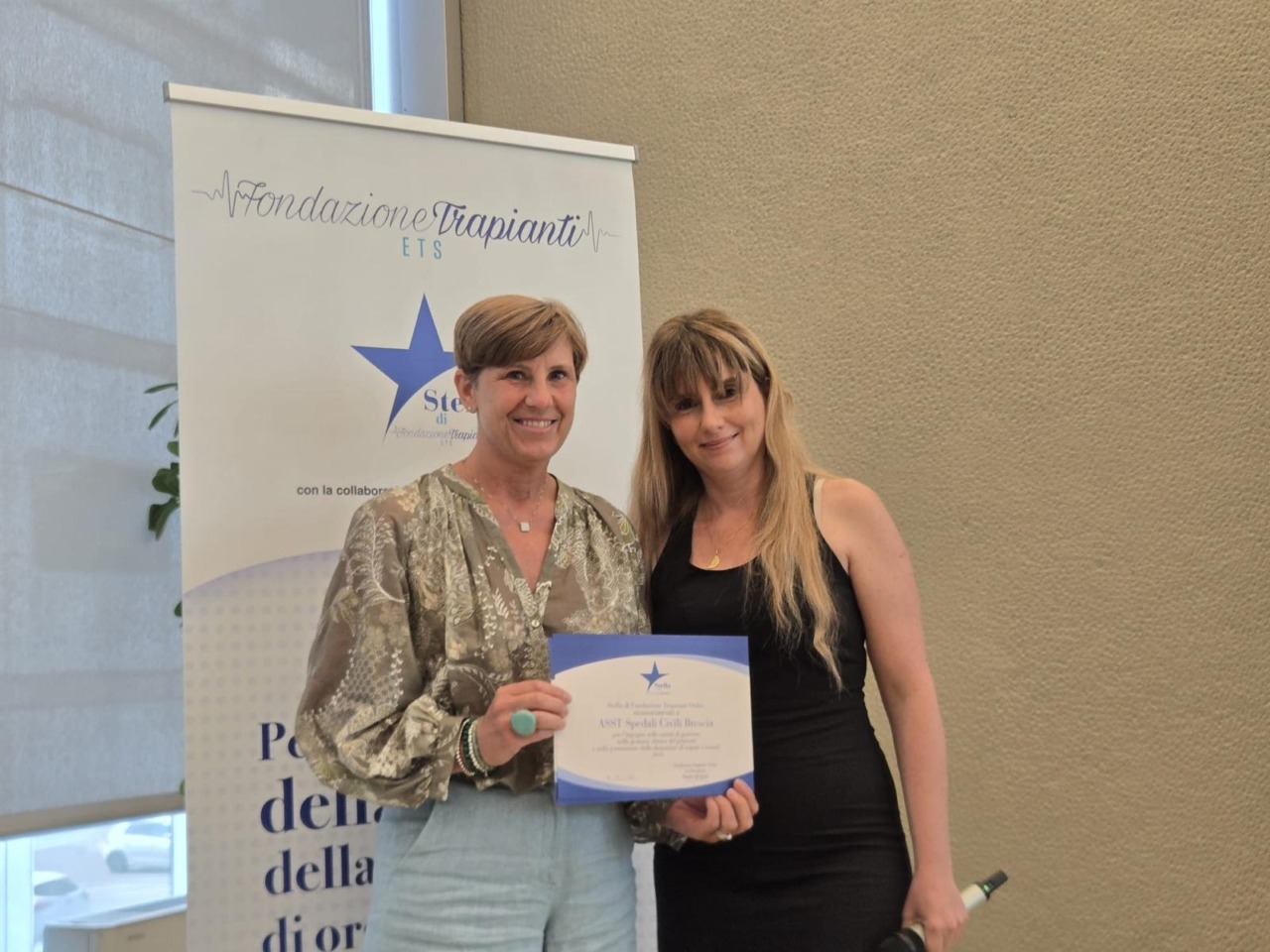 Stelle della donazione 2026: riconoscimento anche a Asst Spedali Civili di Brescia