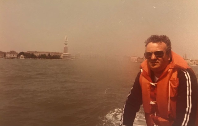 Cristoforo Costa giunto a bordo della sua Lord 440 a Venezia