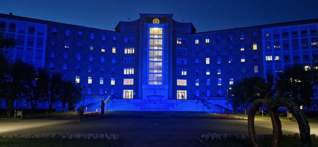Giornata Mondiale del cervello: gli Spedali Civili si illuminano di blu