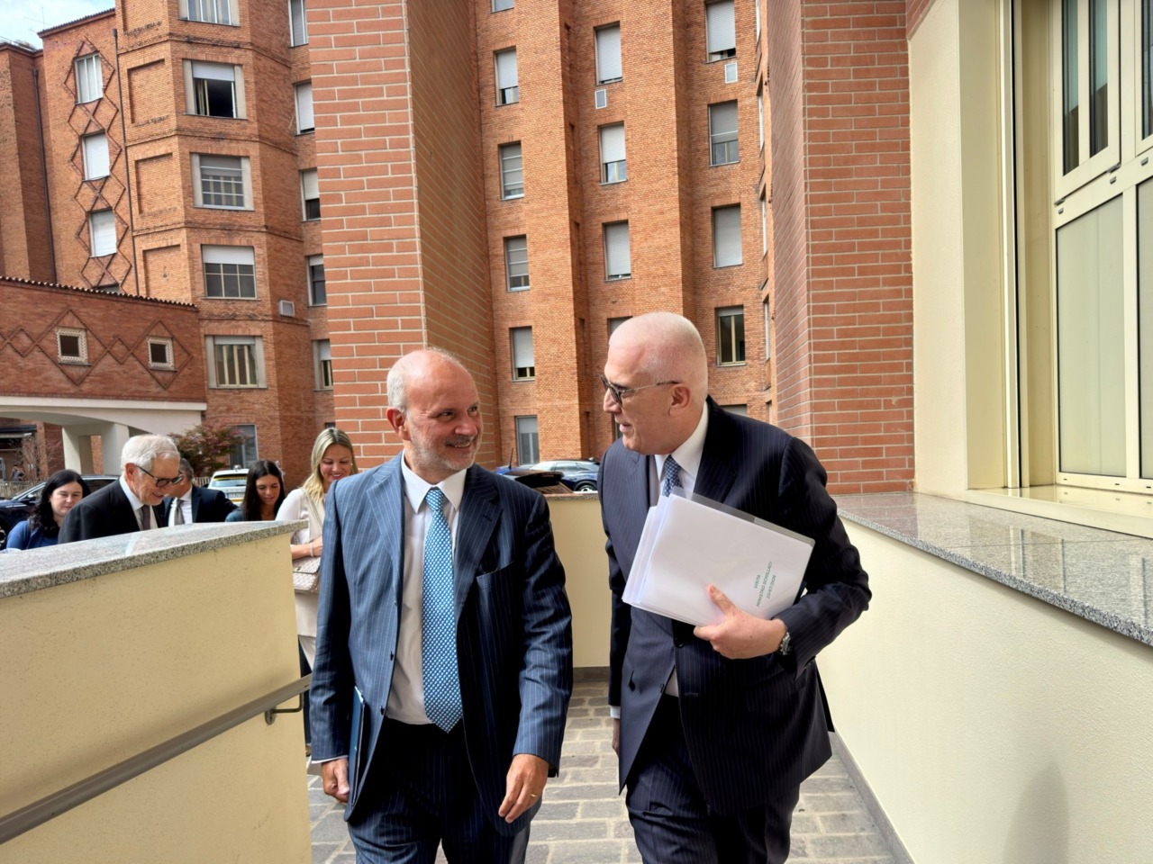 Ministro della Salute Schillaci in visita agli Spedali Civili di Brescia