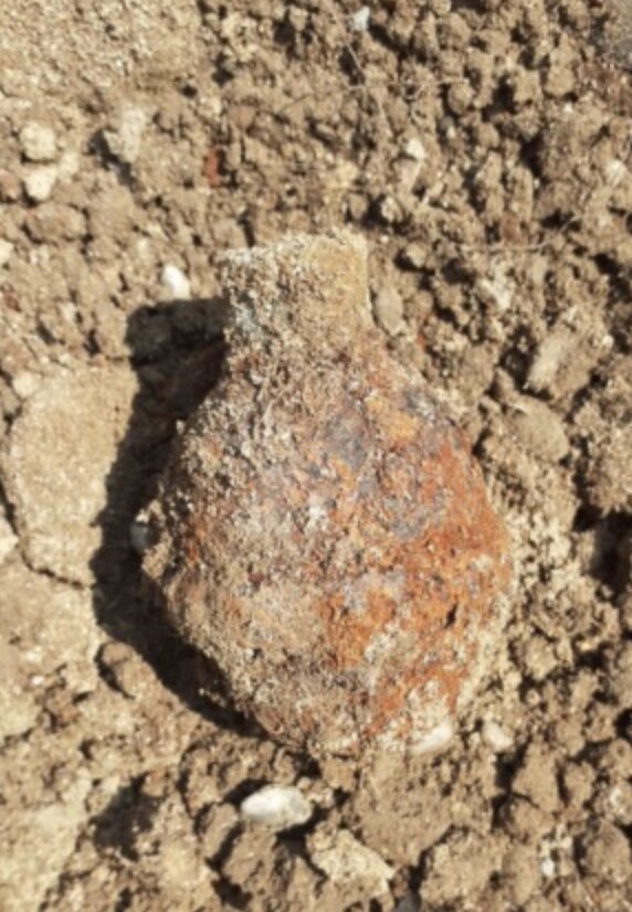 Ordigno della Seconda Guerra Mondiale trovato fuori dalla discarica a Castenedolo