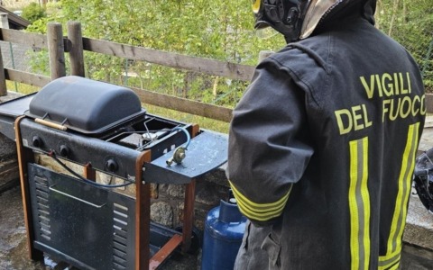 Barbecue a fuoco, l’intervento dei Vigili del Fuoco
