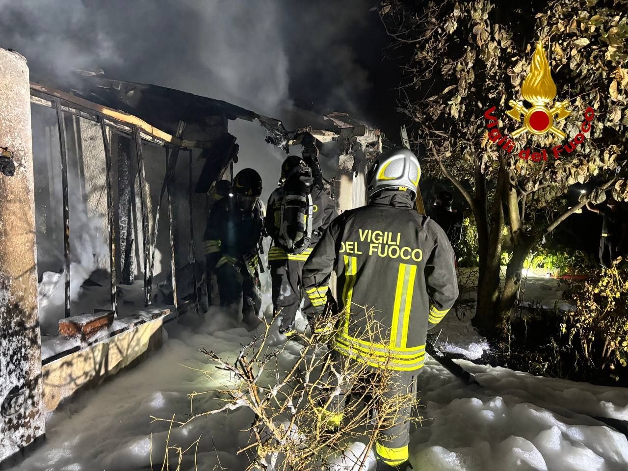 Botticino: scoppia l’incendio nella lavanderia di un’abitazione