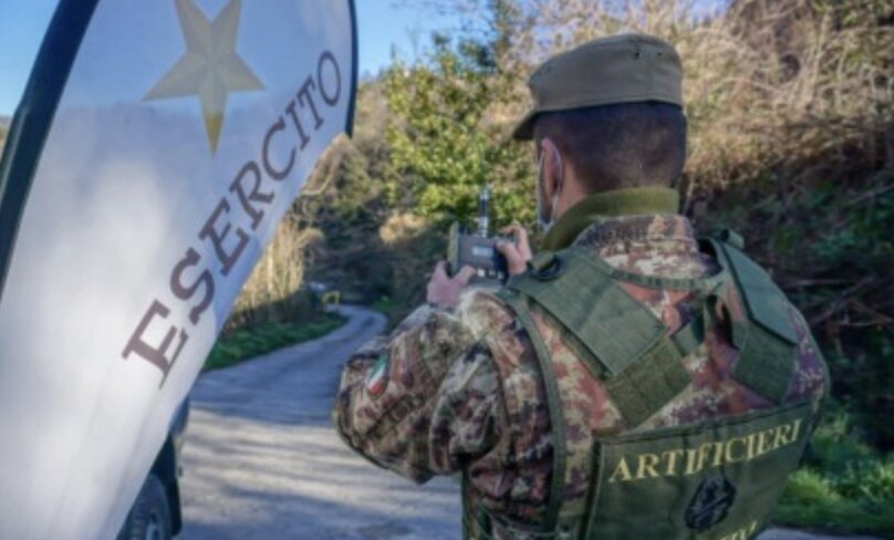 Granata della Prima Guerra Mondiale a Salò: è stata fatta brillare