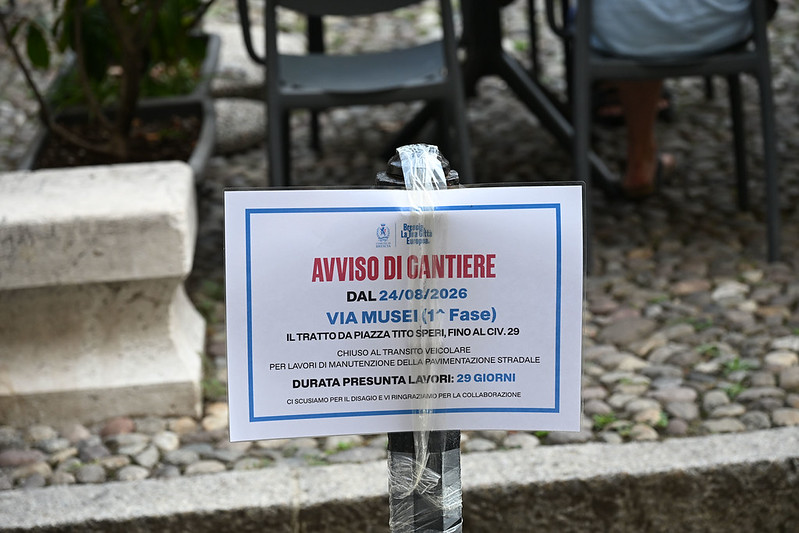 Via Musei e Vicolo Sant’Agostino: al via la riqualificazione delle pavimentazioni