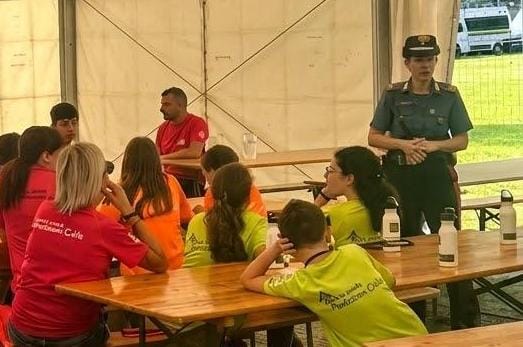 Campo scuola “Gran Sasso”: i carabinieri di Cedegolo all’incontro con i ragazzi