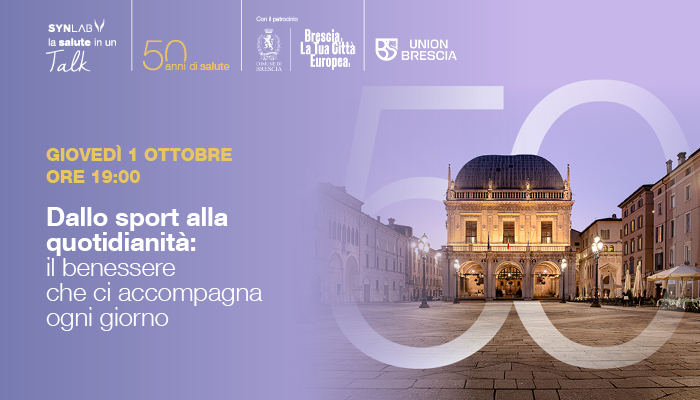 “Dallo sport alla quotidianità: il benessere che ci accompagna ogni giorno”, l’incontro di Synlab a Brescia