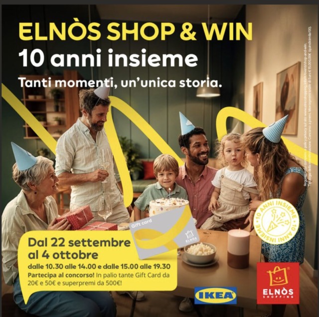 Elnòs Shopping festeggia i suoi primi dieci anni