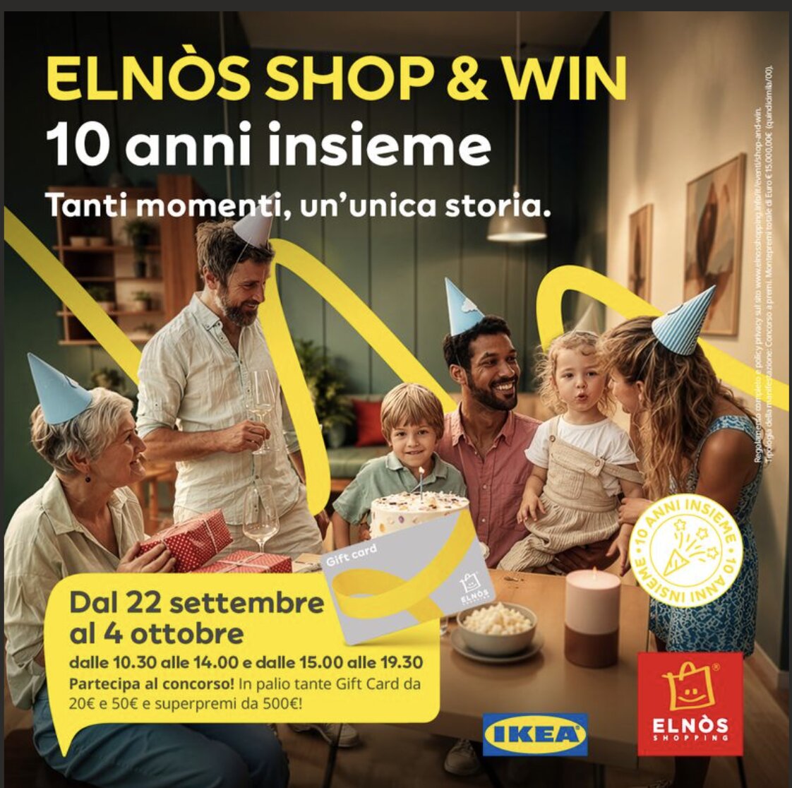 Elnòs Shopping festeggia i suoi primi dieci anni