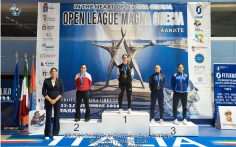 Open League di Taranto: sul podio Isabella Vigevani della Garda Karate Team