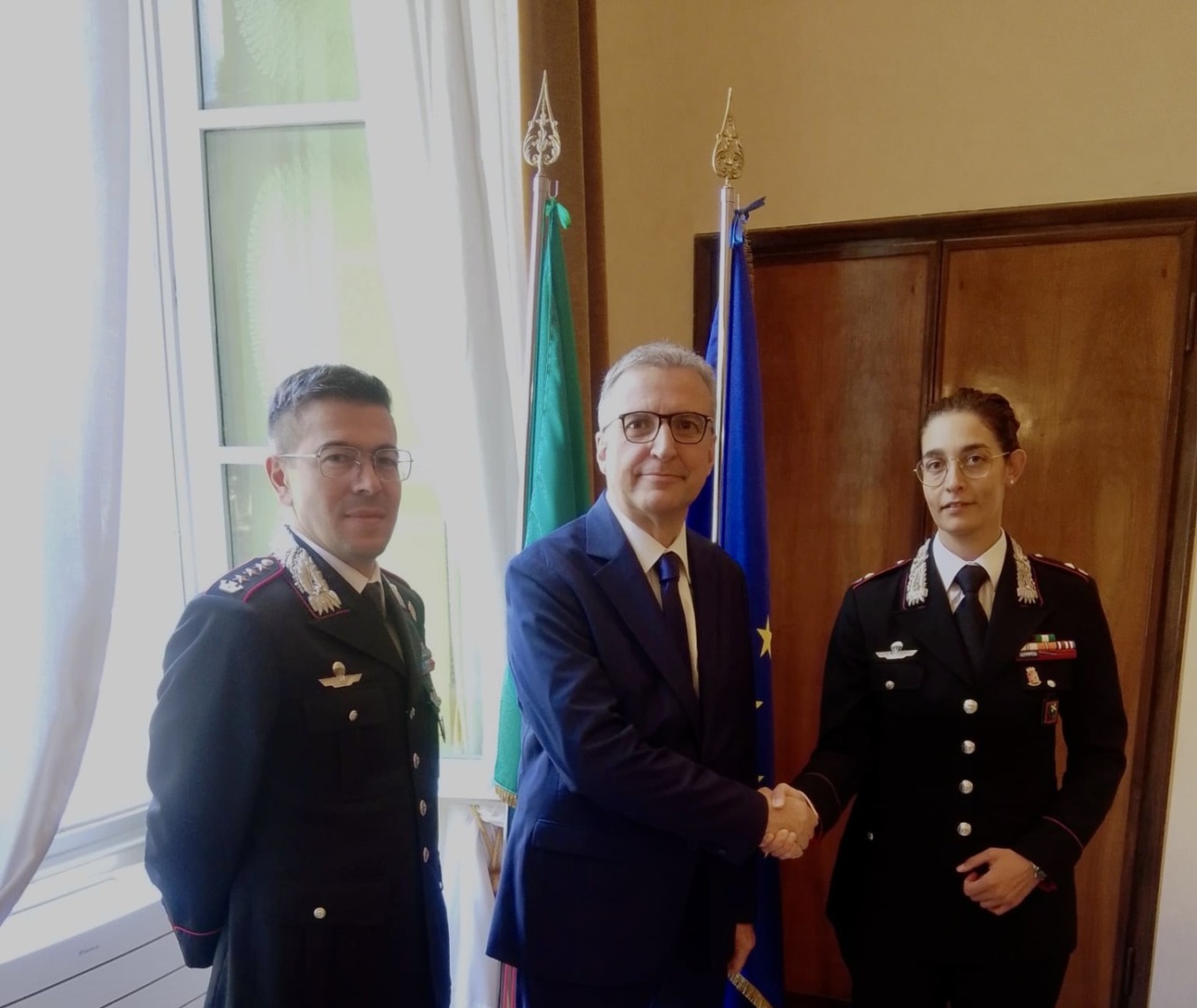 Prefettura di Brescia: Polichetti dà il benvenuto al Maggiore Chiara Crupi
