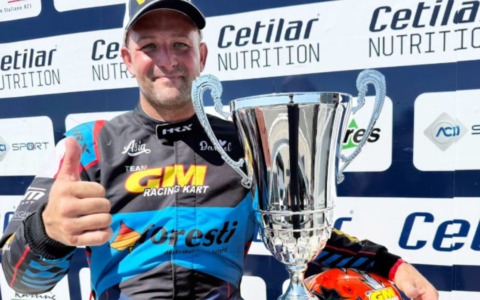 Dal trattore al kart, Medeghini  campione