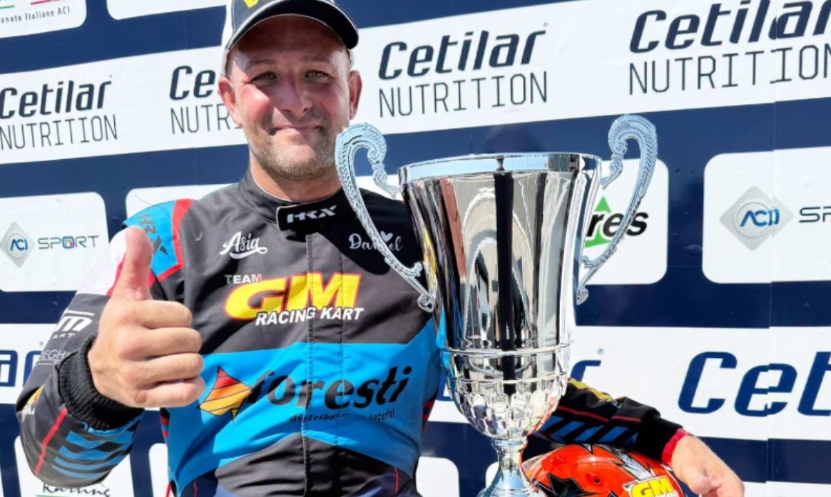 Dal trattore al kart, Medeghini  campione
