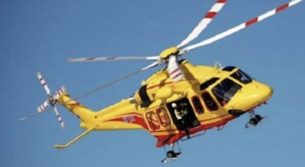 Vobarno: violento impatto di un’auto contro un muro, arriva l’elisoccorso