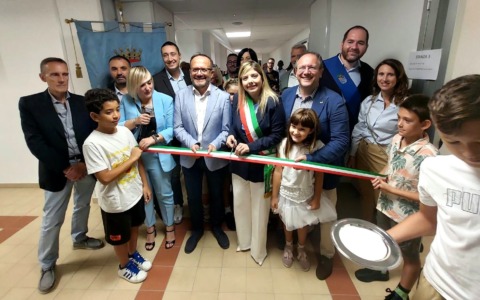 Inaugurata la nuova mensa della primaria Ai Caduti a Rovato
