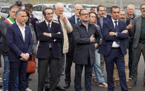 Impianto di produzione e distribuzione di idrogeno, la visita a Edolo di Fontana e Lucente