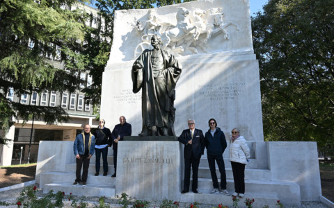 Monumento Zanardelli, restauro terminato in occasione dei duecento anni dalla nascita