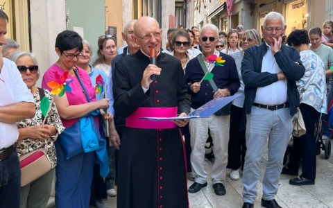 Salò e il Vescovo Tremolada accolgono il nuovo Monsignore, don Leonardo Farina