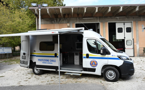 Un nuovo ufficio mobile per la Protezione Civile di Brescia