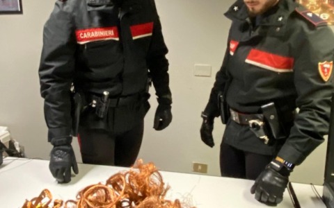 Furto di rame ad Adro: denunciati due giovanissimi